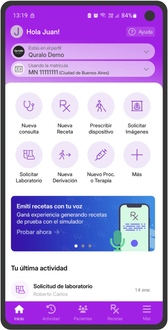 Quralo Médicos Screenshot